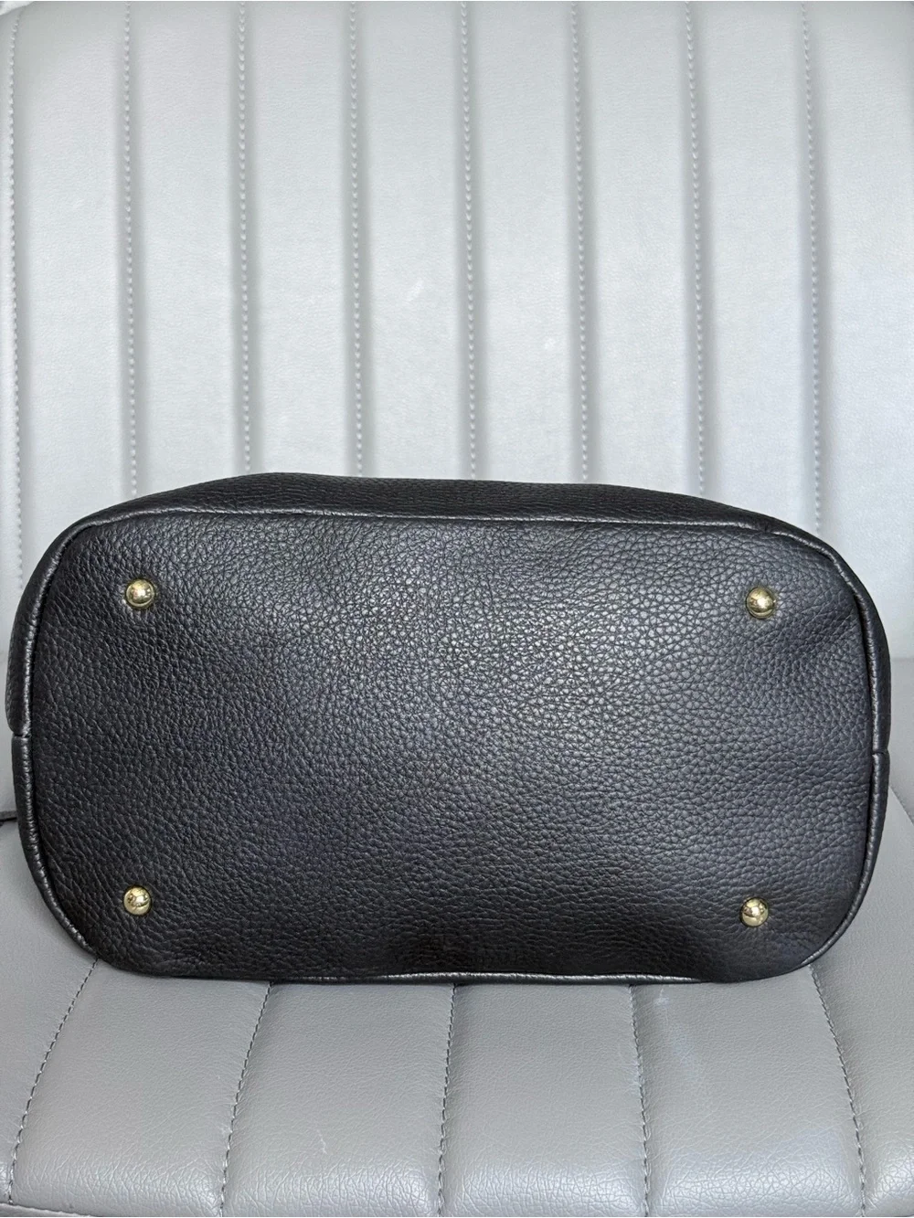 Aimee Kestenberg Doral Hobo Black Pebbled Leather with Gold Zippers
